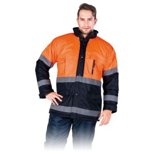 Kurtka robocza zimowa odblaskowa BLUE-ORANGE